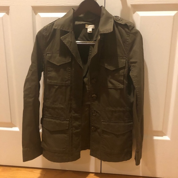 J Crew XXS Olive Green Lightweight Jacket - Picture 3 of 7